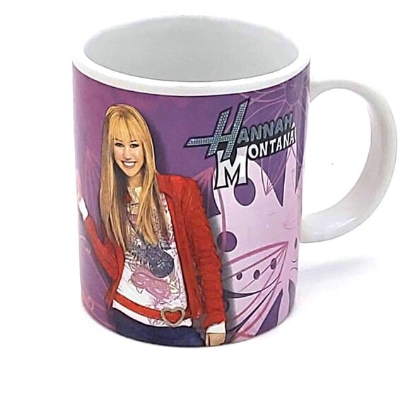 Hannah Montana Mug Disney Channel Miley Cyrus Pop Star Y2K 2000s    2008 - Picture 1 of 4